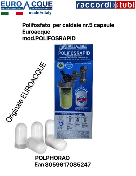 EUROACQUE EURO-POLYPHOSPHAT POLIFSRAPID PACKUNG MIT 5 PATRONEN