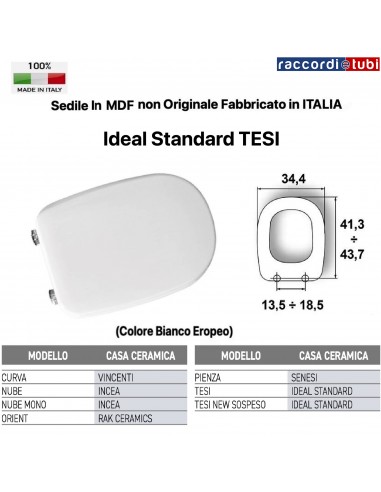WC-SITZ IDEAL STANDARD TESI WEIß