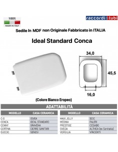 SEDILE PER WC IDEAL STANDARD CONCA BIANCO EUROPEO EM800