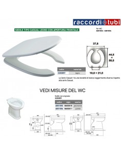 WEIßER WC-SITZ AUS HOLZ MIT VORDERER ÖFFNUNG FÜR DIE...
