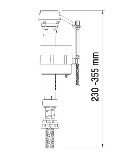 SCHWIMMERMIT NIEDRIGEM ANSCHLUSS Ø 1/2 FLUIDMASTER