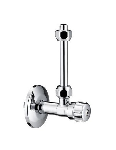 RUBINETTO PER CASSETTA WC 1/2''x3/8'' CON TUBO