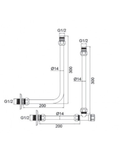 ANSCHLUSSKIT WÄRMETAUSCHER L.200x300...