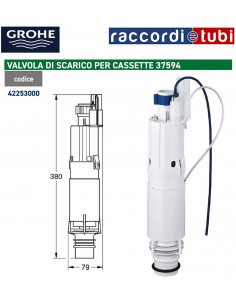 VALVOLA GROHE CON CESTELLO PER CASSETTE INCASSO 37594/38661