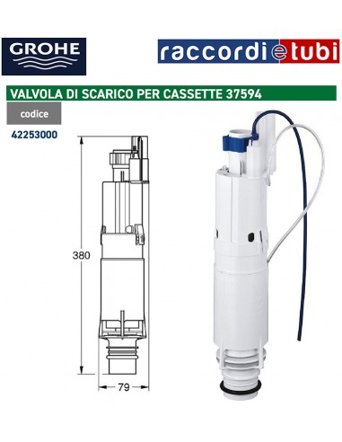 VALVOLA GROHE CON CESTELLO PER CASSETTE INCASSO...