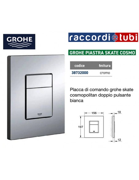GROHE SKATE COSMO PLATTE VERCHROMT