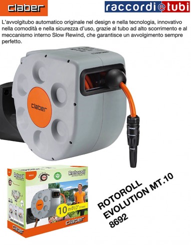 SCHLAUCHAUFROLLER CLABER ROTOROLL EVOLUTION 10...