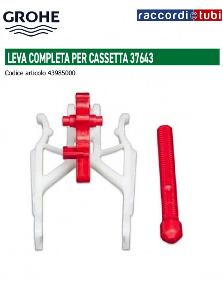 LEVA COMPLETA PER  CASSETTA INCASSO GROHE 37643 