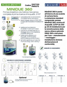 DOSATORE POLIFOSFATO LIQUIDO MINIDUE 360 ART.PM007S*2007100