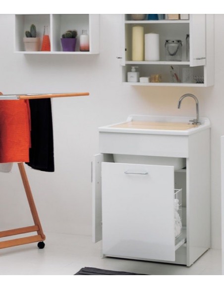 MOBILE LAVATOIO COLAVENE BIANCO 60X60X86H JOLLYWASH 24010B