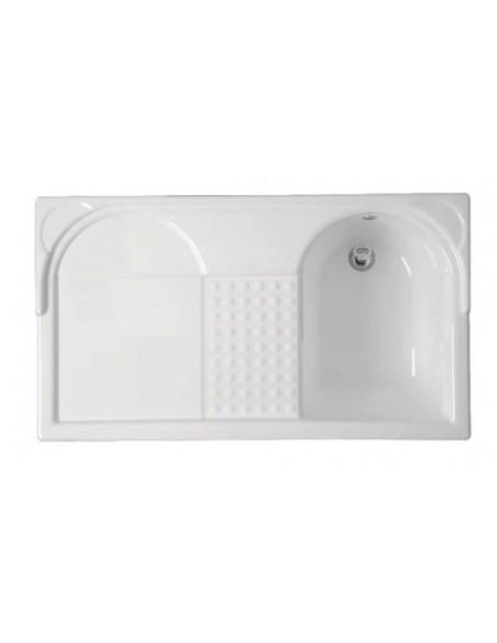 MOBILE LAVATOIO COLAVENE BIANCO 106X60X59H VASCA DESTRA DUO 24161B