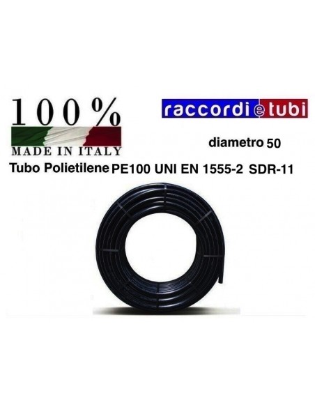 TUBO POLIETILENE IN ROTOLO 50 PN/16 PE100