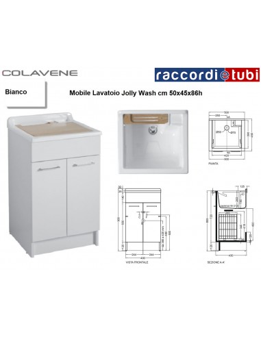 MOBILER WASCHTISCH COLAVENE WEISS 50X45X86H...