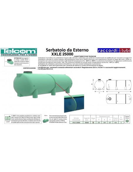 TELCOM TANK XXLE 25000