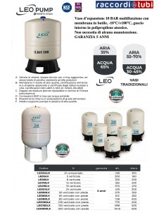 VERTIKALER LEO-AUSDEHNUNGSTANK 100 LITER