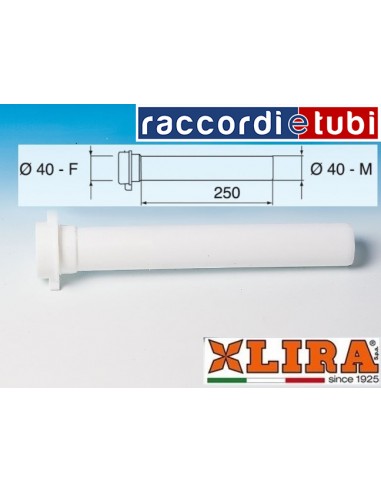 PROLUNGA LIRA PER SIFONE PP DIAMETRO 40X250