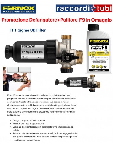 DEFANGATORE SIGMA TF1 UB FILTER F9 IN OMAGGIO