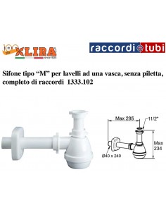SIFONE LIRA PER UNA VASCA ART.1333.102  1.1/2X40 SENZA...