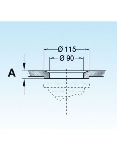 Ablaufkorb LIRA für Spüle BASKET 3"1/2X1.1/2...