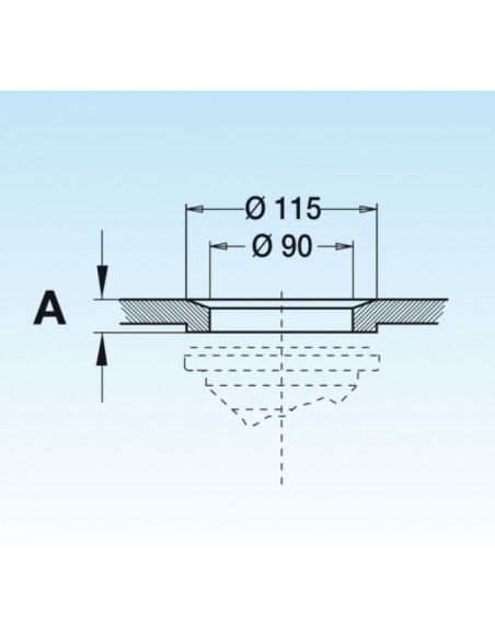 Ablaufkorb LIRA für Spüle BASKET 3"1/2X1.1/2 ART.1945.040