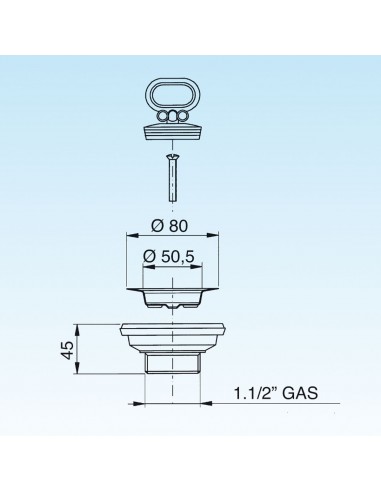 PILETTA GATTINARA LAVELLI CERAMICA FORO DIAMERO 60