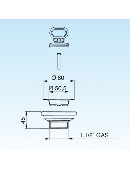 PILETTA GATTINARA LAVELLI CERAMICA FORO DIAMERO 60