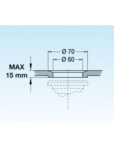 ABLEITUNGSLÖCHER LIRA FÜR SPÜLE 1.1/2 PRAKTISCH...