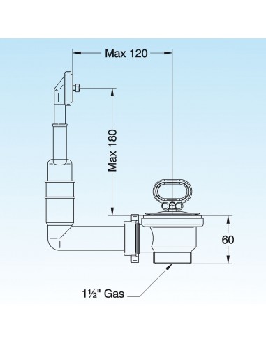 LIRA ABFLUSS SIEB FÜR SPÜLE EDELSTAHL 1...