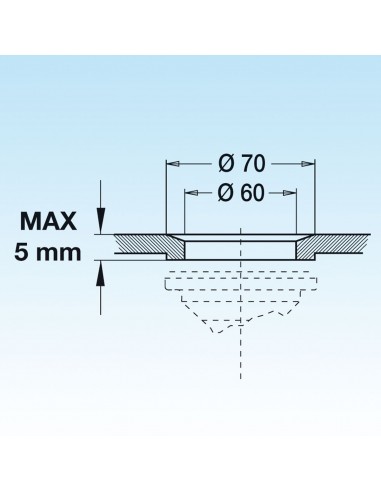 PILETTA LIRA SCARICO ORIZZONTALE ART.2430
