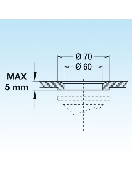 PILETTA LIRA SCARICO ORIZZONTALE ART.2430