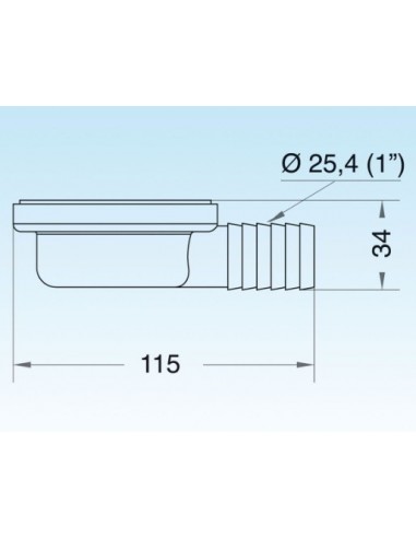 PILETTA LIRA SCARICO ORIZZONTALE ART.2430
