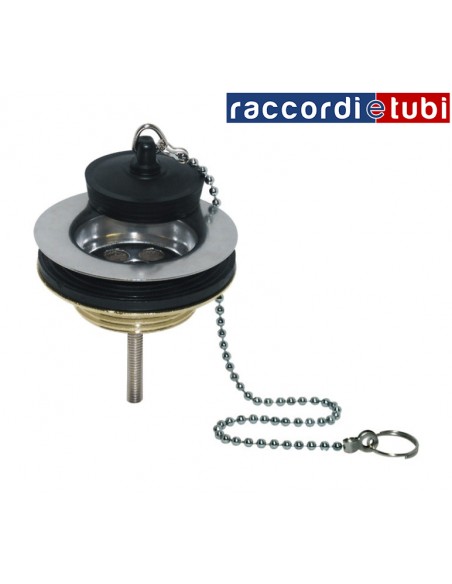 PILETTA OTTONE/INOX PER LAVELLO 1.1/2X80 ART.34.625.6