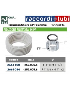 RIDUZIONE/GHIERA PP DIAMETRO 1''Fx11/4''M
