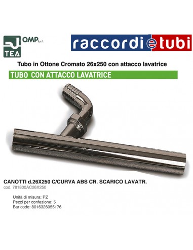 CANOTTO DIAMETRO 26 CON ATTACCO LAVATRICE 