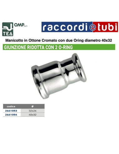 MANICOTTO RIDOTTO DIAMETRO 40X32mm ORING IN...