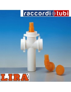 RACCORDO LIRA 3 VIE CON PORTAGOMMA LAVATRICE ART.8.2408.03