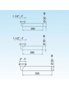 LIRA JOLLY BOGEN DURCHMESSER 40X280X1.1/2 8.2431 2