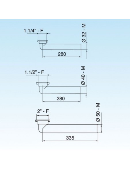 LIRA JOLLY BOGEN DURCHMESSER 40X280X1.1/2 8.2431