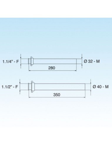 PROLUNGA LIRA JOLLY 40X350X1.1/2 002444