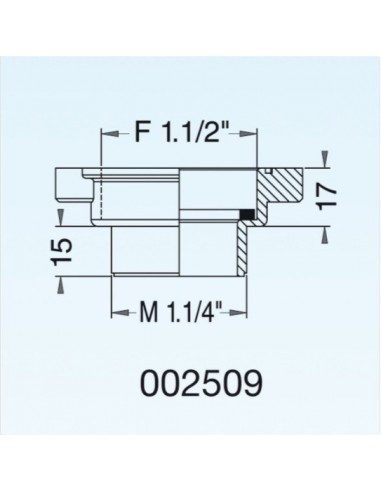 GEWINDEVERBINDUNG AUS PP F.1.1/2XM1.1/4
