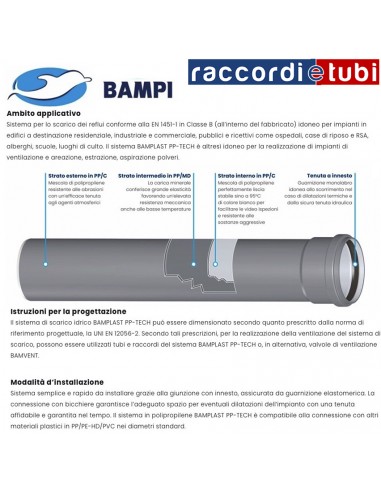 TUBO PP-TECH 2 BICCHIERI 32X300CM.