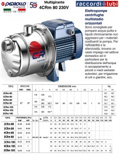 ELETTROPOMPA PEDROLLO 4CRM80X 230V