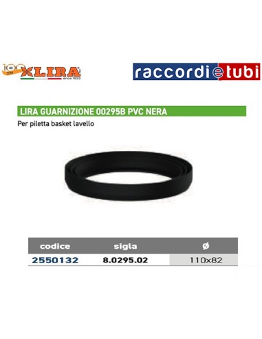 GUARNIZIONE PER PILETTA LIRA DA 3" 00295 B PVC...