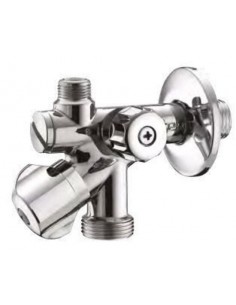 UNTERWASCHTISCH-5-WEGE-HAHN 1/2''x3/4''x3/8 2