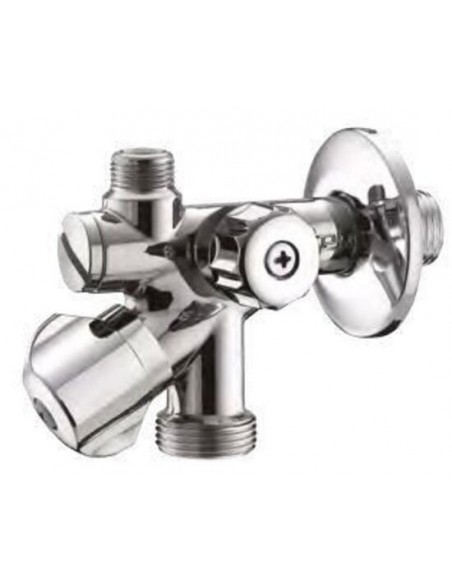 UNTERWASCHTISCH-5-WEGE-HAHN 1/2''x3/4''x3/8