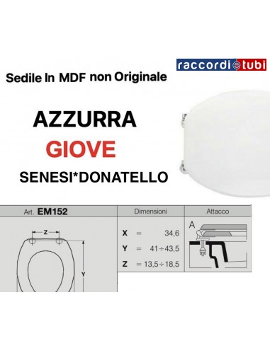 SEDILE PER WC SENESI DONATELLO e AZZURRA GIOVE...