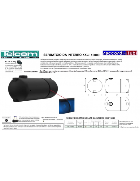 TELCOM TANK XXLI15000