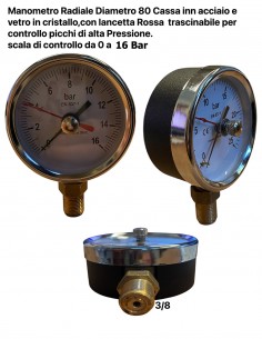 RADIALMANOMETER DURCHMESSER 80 ZUR DRUCKÜBERWACHUNG 0*16 BAR