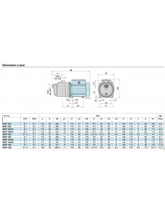 ELEKTROPUMPE CALPEDA HP.1 MXPM 404/A 230V 2