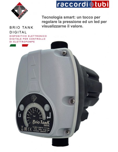 PRESSOFLUSSOSTATO BRIO TANK DIGITAL